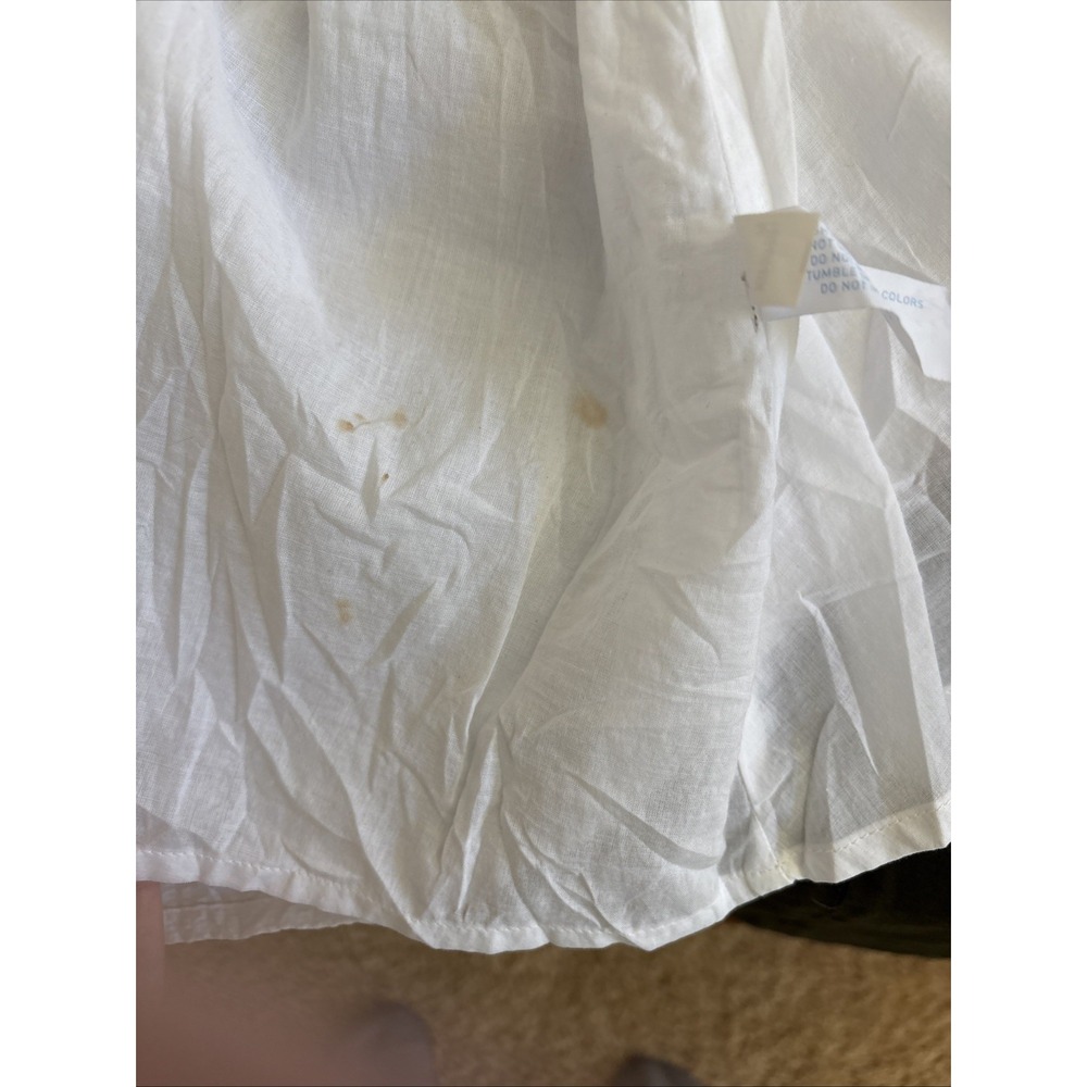 NWT Southern Tide Evelyn Searsucker Tiered Dress White XL Flutter Sleeve - Picture 8 of 8